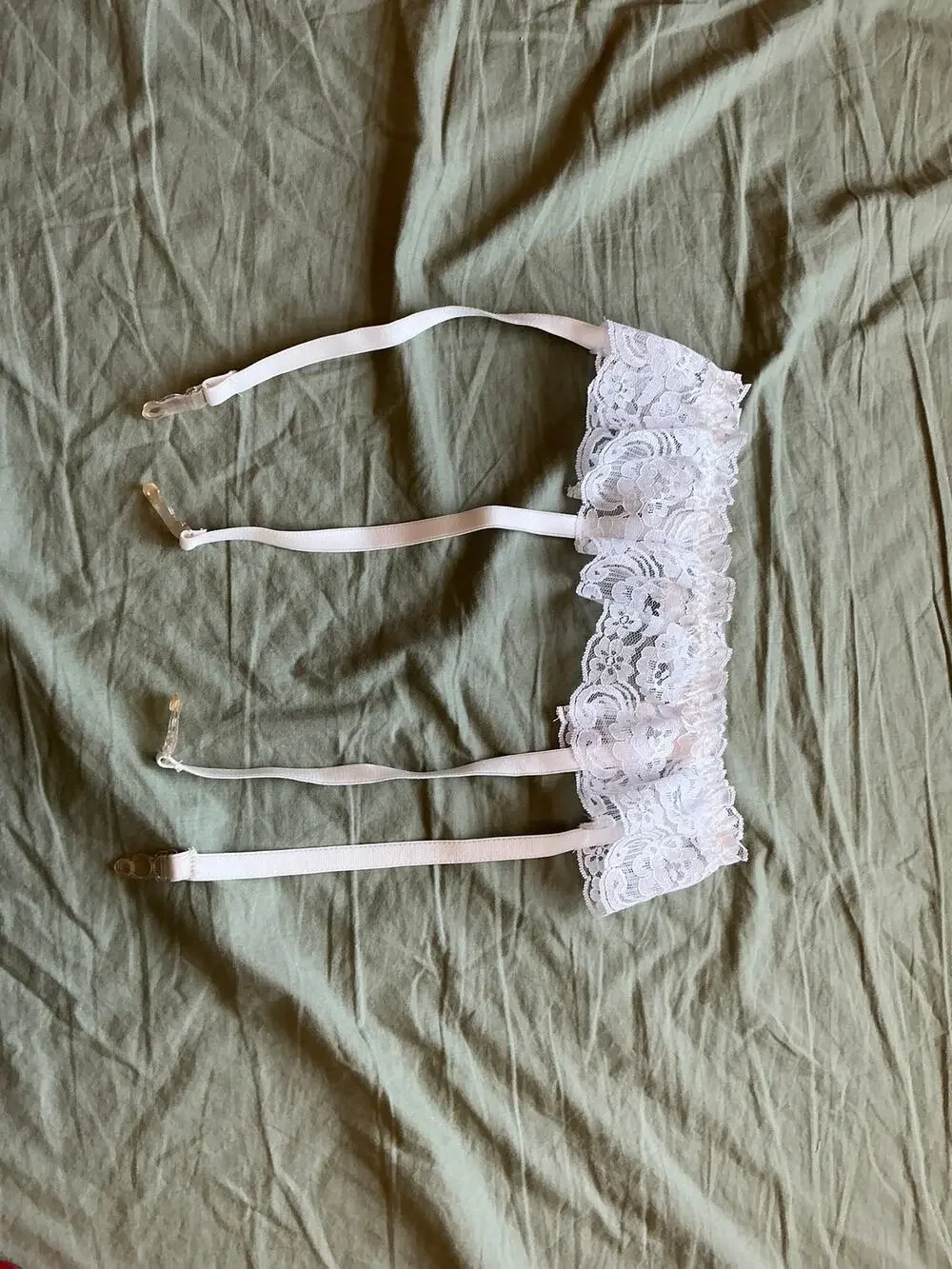 Vintage Christian Dior Intimates Lace Wedding Garter Belt One Size